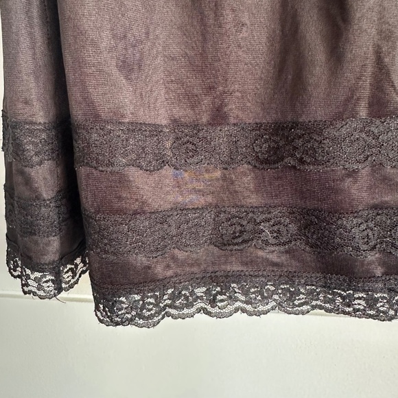 2 for $25! Vintage Patricia Lingerie Black Lace Half Slip Skirt – Size XL - Picture 2 of 5